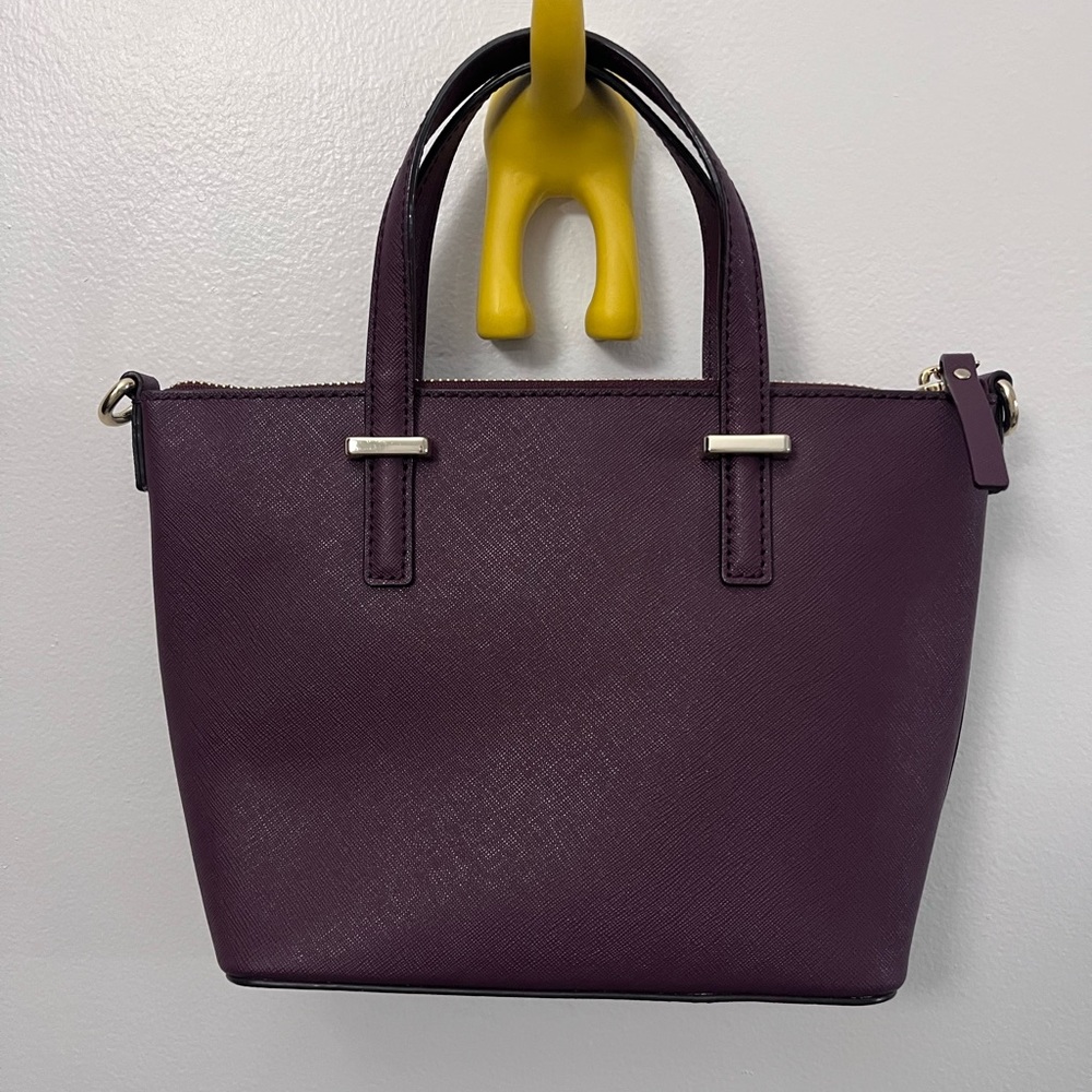 Kate Spade Mulled Wine Saffiano Leather Satchel - Picture 5 of 12